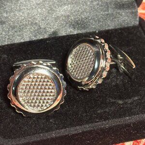 Kalifano collectable men's Cuff links rare sunflower inspired design